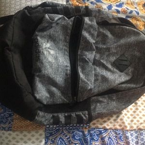 Unisex Black and Heather Grey Backpack